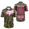 LIMITED EDITION PRODUCTS - US ARMY V3 - FOX RACING - CUSTOM NAME - PINK 1 - BUTTON SHIRT