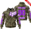 LIMITED EDITION PRODUCTS - US ARMY V3 - FOX RACING - CUSTOM NAME - PURPLE