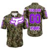LIMITED EDITION PRODUCTS - US ARMY V3 - FOX RACING - CUSTOM NAME - PURPLE - BUTTON SHIRT