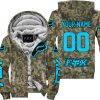 LIMITED EDITION PRODUCTS - US ARMY V3 - FOX RACING - CUSTOM NAME - SKY BLUE - FLEECE ZIP HOODIE