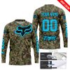 LIMITED EDITION PRODUCTS - US ARMY V3 - FOX RACING - CUSTOM NAME - SKY BLUE - JERSEY