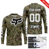 LIMITED EDITION PRODUCTS - US ARMY V3 - FOX RACING - CUSTOM NAME - WHITE - JERSEY