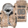 LIMITED EDITION PRODUCTS - US MARINE - FOX RACING - CUSTOM NAME - GREY - FLEECE ZIP HOODIE