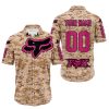 LIMITED EDITION PRODUCTS - US MARINE - FOX RACING - CUSTOM NAME - PINK 1 - BUTTON SHIRT