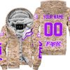 LIMITED EDITION PRODUCTS - US MARINE - FOX RACING - CUSTOM NAME - PURPLE - FLEECE ZIP HOODIE