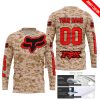 LIMITED EDITION PRODUCTS - US MARINE - FOX RACING - CUSTOM NAME - RED - JERSEY