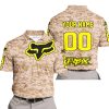 LIMITED EDITION PRODUCTS - US MARINE - FOX RACING - CUSTOM NAME - YELLOW - POLO SHIRT