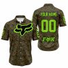 LIMITED EDITION PRODUCTS - US MARINE V1 - FOX RACING - CUSTOM NAME - GREEN 1 - BUTTON SHIRT
