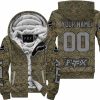 LIMITED EDITION PRODUCTS - US MARINE V1 - FOX RACING - CUSTOM NAME - GREY - FLEECE ZIP HOODIE
