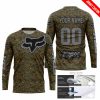 LIMITED EDITION PRODUCTS - US MARINE V1 - FOX RACING - CUSTOM NAME - GREY - JERSEY