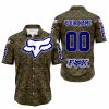 LIMITED EDITION PRODUCTS - US MARINE V1 - FOX RACING - CUSTOM NAME - NAVY - BUTTON SHIRT