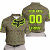 LIMITED EDITION PRODUCTS - US MARINE V1 - FOX RACING - CUSTOM NAME - NEON - POLO SHIRT