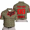 LIMITED EDITION PRODUCTS - US MARINE V1 - FOX RACING - CUSTOM NAME - RED - POLO SHIRT