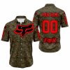 LIMITED EDITION PRODUCTS - US MARINE V1 - FOX RACING - CUSTOM NAME - RED - BUTTON SHIRT