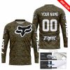 LIMITED EDITION PRODUCTS - US MARINE V1 - FOX RACING - CUSTOM NAME - WHITE - JERSEY