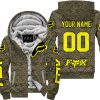 LIMITED EDITION PRODUCTS - US MARINE V1 - FOX RACING - CUSTOM NAME - YELLOW - FLEECE ZIP HOODIE