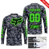 LIMITED EDITION PRODUCTS - US NAVY - FOX RACING - CUSTOM NAME - GREEN - JERSEY