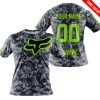 LIMITED EDITION PRODUCTS - US NAVY - FOX RACING - CUSTOM NAME - GREEN 1 - T-SHIRT