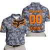 LIMITED EDITION PRODUCTS - US NAVY - FOX RACING - CUSTOM NAME - ORANGE - POLO SHIRT