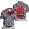 LIMITED EDITION PRODUCTS - US NAVY - FOX RACING - CUSTOM NAME - RED - POLO SHIRT