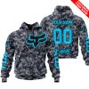 LIMITED EDITION PRODUCTS - US NAVY - FOX RACING - CUSTOM NAME - SKY BLUE
