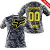 LIMITED EDITION PRODUCTS - US NAVY - FOX RACING - CUSTOM NAME - YELLOW - T-SHIRT