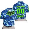 LIMITED EDITION PRODUCTS - US NAVY V1 - FOX RACING - CUSTOM NAME - GREEN -POLO SHIRT