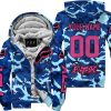 LIMITED EDITION PRODUCTS - US NAVY V1 - FOX RACING - CUSTOM NAME - PINK 1 - FLEECE ZIP HOODIE
