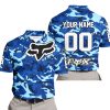 LIMITED EDITION PRODUCTS - US NAVY V1 - FOX RACING - CUSTOM NAME - WHITE - POLO SHIRT