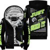 PREMIUM JUST FCKN GONNA SEND IT – CUSTOM NAME – SKI DOO – GREEN 1 - FLEECE ZIP HOODIE