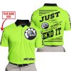 PREMIUM JUST FCKN GONNA SEND IT – CUSTOM NAME – SKI DOO – GREEN 1 V1 - POLO SHIRT