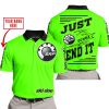 PREMIUM JUST FCKN GONNA SEND IT – CUSTOM NAME – SKI DOO – GREEN V1 - POLO SHIRT