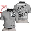 PREMIUM JUST FCKN GONNA SEND IT – CUSTOM NAME – SKI DOO – GREY V1 - POLO SHIRT
