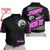PREMIUM JUST FCKN GONNA SEND IT – CUSTOM NAME – SKI DOO – PINK - POLO SHIRT