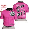 PREMIUM JUST FCKN GONNA SEND IT – CUSTOM NAME – SKI DOO – PINK 1 V1 - POLO SHIRT