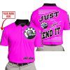 PREMIUM JUST FCKN GONNA SEND IT – CUSTOM NAME – SKI DOO – PINK V1 - POLO SHIRT