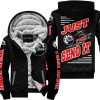 PREMIUM JUST FCKN GONNA SEND IT – CUSTOM NAME – SKI DOO – RED - FLEECE ZIP HOODIE