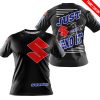 PREMIUM JUST FCKN GONNA SEND IT – CUSTOM NAME – SUZUKI - BLUE BLACK - T-SHIRT