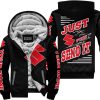 PREMIUM JUST FCKN GONNA SEND IT – CUSTOM NAME – SUZUKI - RED BLACK - FLEECE ZIP HOODIE