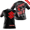 PREMIUM JUST FCKN GONNA SEND IT – CUSTOM NAME – SUZUKI - RED BLACK - T-SHIRT