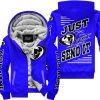 PREMIUM JUST FCKN GONNA SEND IT – CUSTOM NAME – THOR – BLUE V1 - FLEECE ZIP HOODIE