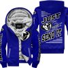 PREMIUM JUST FCKN GONNA SEND IT – CUSTOM NAME – THOR – NAVY V1 - FLEECE ZIP HOODIE
