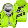 PREMIUM JUST FCKN GONNA SEND IT – CUSTOM NAME – THOR – NEON V1 - FLEECE ZIP HOODIE
