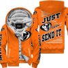 PREMIUM JUST FCKN GONNA SEND IT – CUSTOM NAME – THOR – ORANGE V1 - FLEECE ZIP HOODIE