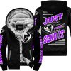 PREMIUM JUST FCKN GONNA SEND IT – CUSTOM NAME – THOR – PURPLE BLACK - FLEECE ZIP HOODIE