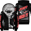 PREMIUM JUST FCKN GONNA SEND IT – CUSTOM NAME – THOR – RED BLACK - FLEECE ZIP HOODIE