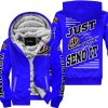 PREMIUM JUST FCKN GONNA SEND IT – CUSTOM NAME – TROY LEE DESIGNS – BLUE V1 - FLEECE ZIP HOODIE