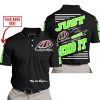 PREMIUM JUST FCKN GONNA SEND IT – CUSTOM NAME – TROY LEE DESIGNS – GREEN BLACK - POLO SHIRT