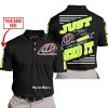 PREMIUM JUST FCKN GONNA SEND IT – CUSTOM NAME – TROY LEE DESIGNS – NEON BLACK - POLO SHIRT