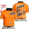 PREMIUM JUST FCKN GONNA SEND IT – CUSTOM NAME – TROY LEE DESIGNS – ORANGE V1 - POLO SHIRT